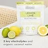 Lemon Lime Electrolytes 30Serving Hydration Drink Mix with Coconut Water, Sea Salt, and Trace Minerals Supports Energy, Recovery, and Electrolyte Balance*