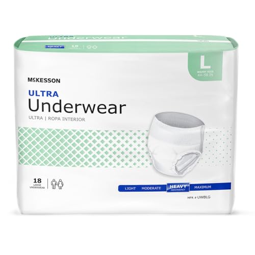 Image of McKesson Ultra Adult Incontinence Underwear, Heavy Absorbency, 58 in, 72 ct