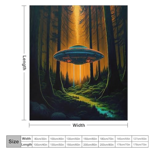 Couvre-lit chaud polyester plaid extraterrestre facile à nettoyer - 6
