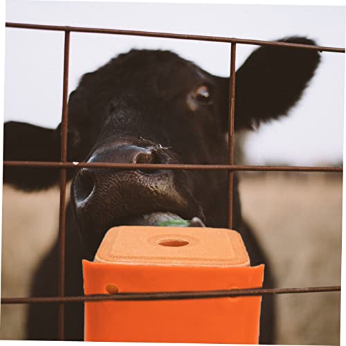 Mipcase 1 PC Suplemento Gado Animal Armazenamento De Gado Lambendo Recipiente De Forragem Cães Cerca