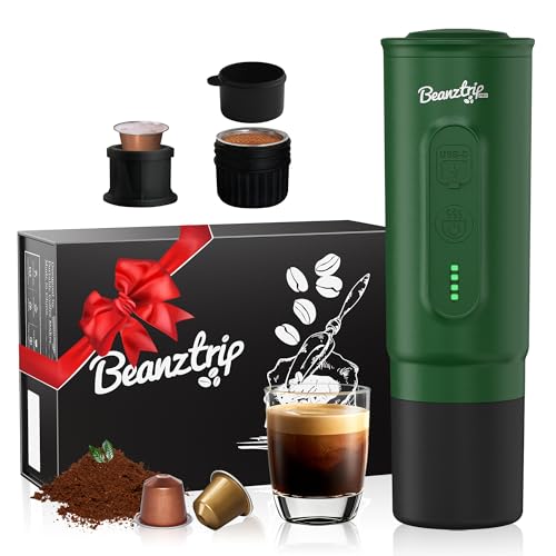 H02PRO Portable Electric Espresso Maker – 20Bar, Self-Heating, USB-C, Compatible with NS Capsules & Ground Coffee, Mini Espresso Machine for Travel & Office, Gift Box Included