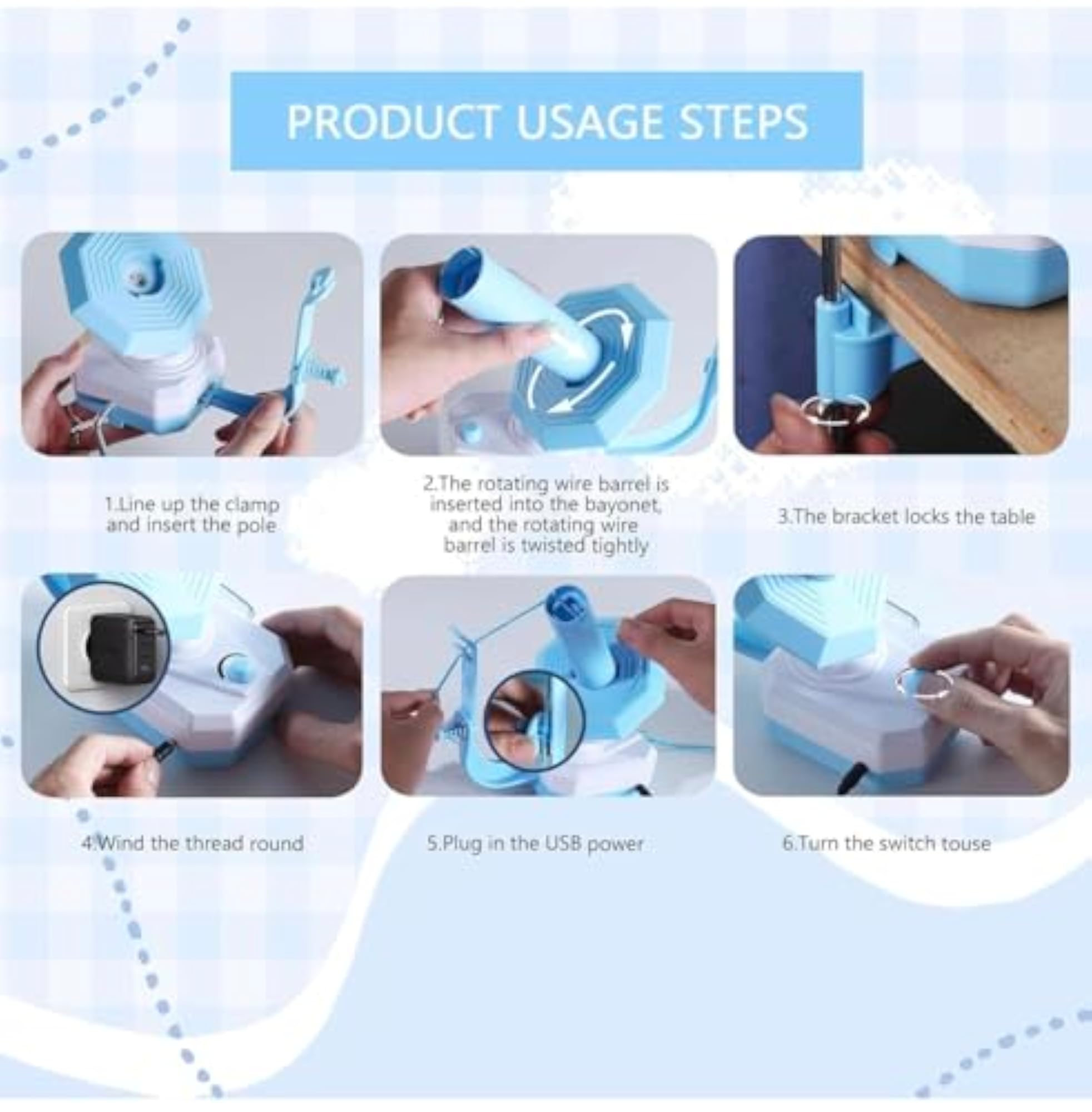 Electric Yarn Winder for Knitting and Crocheting