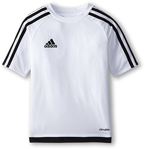 adidas Kids' Estro 15 Jersey (Little Big, White/Black, X-Large