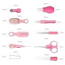 Wonder Digital10 Pcs Baby Grooming Baby care Kit Newborn Baby Care Accessories for Baby, Health Care Set Baby Nail Clipper Scissors Hair Comb Brush Nose Cleaner for Toddler Infant Nursing Grooming (Pink). gallery image