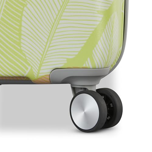 Image of American Tourister Moonlight II Hardside Expandable Luggage with Spinner Wheels, Palm, Large Checked Suitcase 28-Inch