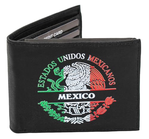 Mexico Coat of arms Men printed Wallet Real Leather Wallet Cartera Estados Billetera