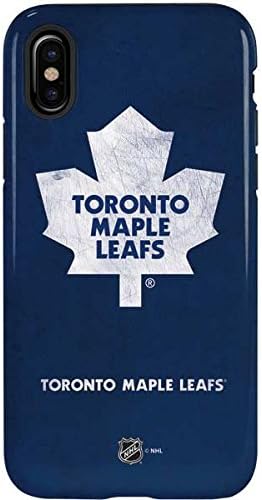 Skinit Pro Phone Case Compatible with iPhone X - Officially Licensed NHL Toronto Maple Leafs Distressed Design