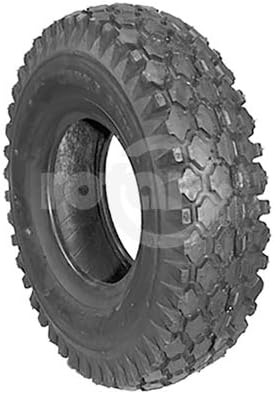 Rotary # 342 Lawnmower Tire 410 x 350 x 5 Stud Tread Tube Type 2 Ply Kenda CST Brand