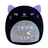 Finebee Halloween Cat Stuffed Animal Toy Trick Or Treat Stuffed Plush Home Decor Halloween Patry Gift for Kids Girls and Boys（Trick Or Treat Cat 10 Inch）