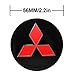 Car Sales Fit Mitsubishi Wheel Center Cap Sticker Wheel Emblem Badge Logo Stickers 4 x 2.22inch Car Lettering ABS Material
