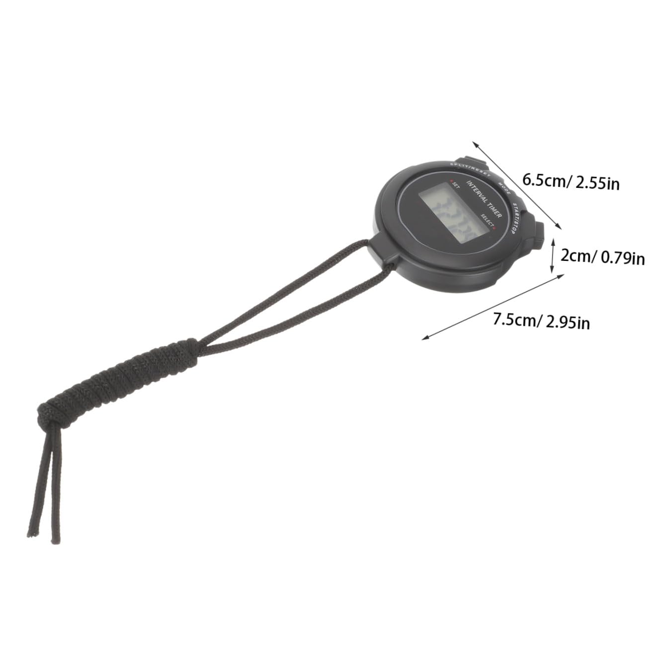 5 Pezzi Cronometro Elettronico per Sportivi Timer LCD Professionale per Corsa e Allenamento con Inclusa