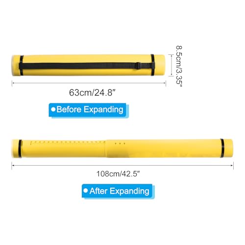 Tube pour dessin et art extensible PATIKIL de 24.8" à 42.5" avec sangle de transport