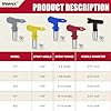 9PCS Airless Paint Sprayer Accessory Set with 5Pcs Reversible Airless ...