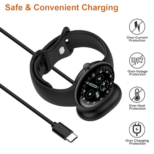 Câble type C Pixel Watch 4 pour résoudre les pannes de batterie lot noir - 3