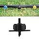 Enwye 30 Stück Schwarze 4L/H Tropfbewässerungs-Druckkompensatoren, Schlauchstrahler, stetiger Durchfluss für Pflanzen, Bäume, Sträucher, Gartenarbeit