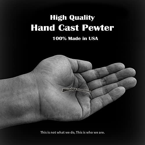 Handcrafted Pins for Gun Enthusiasts - Safety Shooters, Shotguns, Rifles, Over & Under, Side by Side, Bolt Action, Lever Action, Pump - Pewter, Copper, Gold, Painted - Made in The USA3