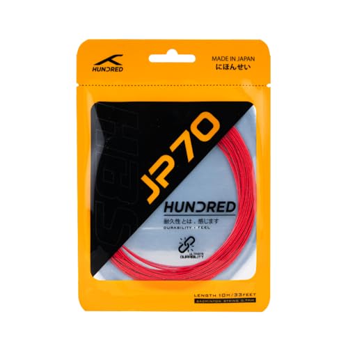 Image of Hundred JP 70 Badminton String | Versatile Power & Control | Durable Synthetic Gut | Comfortable Shock Absorption | Reliable Tension & Playability
