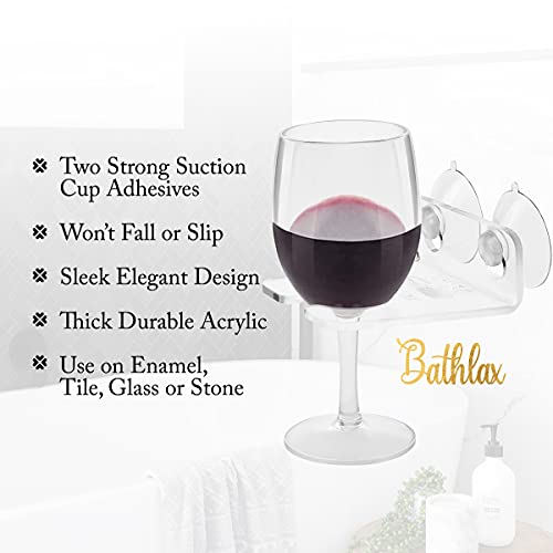 Valentines Day Gift For Her Wife Girlfriend Wine Glass Bath Holder Caddy Bathtub Products Shower Accessories Gifts Ideas For Women Wife Mother Mom Employee Cup Holder Bathroom Cupholder Romantic #TOP1