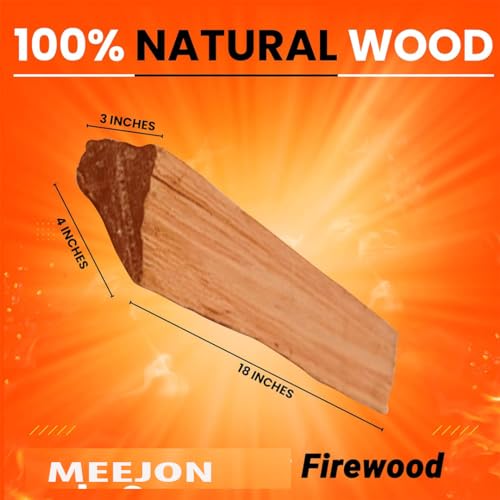 Image of Seasoned Firewood by Home /Kiln Dried Premium Oak Firewood /Hardwood, Kiln Dried firewood for Outdoor fire pits, Wood Burning stoves, and Campfires. Comes in 25LB Bundles