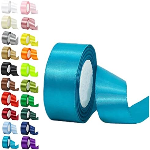 10mm Black Ribbon for Gift Crafting,22M Black Polyester Double Sided Satin Ribbon for Gift Wrapping Balloon Ribbon,Fabric Thick Ribbon for Xmas Valentine Bouquets Hair Bows Cake Wedding Decor
