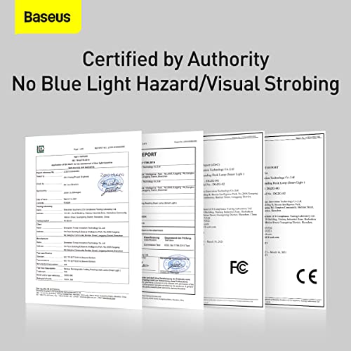 Baseus Lâmpada de mesa LED, lâmpada de mesa com escurecimento automático, lâmpada inteligente para c