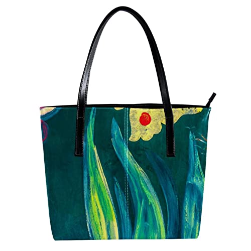 Sac Épaule Femme Motif Cactus Mexicain pour les Sorties en Ville et les Cours