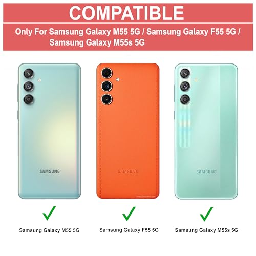 Image of Amazon Brand - Solimo Back Case Cover for Samsung Galaxy M55 5G | Compatible for Samsung Galaxy M55 5G Back Case Cover | Clear Case with Camera Protection | (TPU + PC | Matte Black)