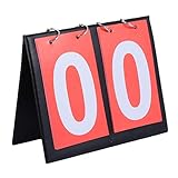 BESPORTBLE Score Flipper Basketball Score Keeper Table Top Scoreboard Portable 2-Digit Scoreboard for Sports Match Daily Use Outdoor Outside Scoreboard