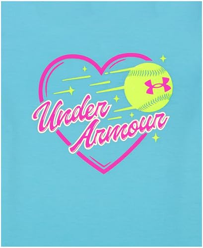 Image of Under Armour Girls' 2-piece Short Sleeve Tee and Shorts Set, Lightweight and Comfortable