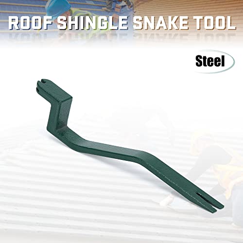 Roof Shingle Snake Tools, Shingle Removal Tool For Safe Roof Shingles Professional Roofing Tools And Equipment Shingle Nail Installer & Puller Pitch Hopper, Pry Bar Furnish Nail Puller Remover #TOP1