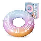 FLOTTANTE GRANDE - Con le sue dimensioni di 105 cm una volta gonfiato, questo galleggiante originale è perfetto per lasciarti trasportare in acqua, godendoti il sole e scollegandoti dalla routine