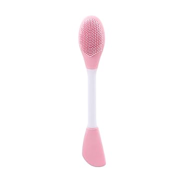 Anup Torda® Double Head Silicone Face Mask Brush, Facial Mask Applicator, Makeup Removal Scrubber, Lips Face Cleansing Exfoliating Brush And Body Butter Applicator (pack of)-