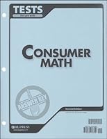 Consumer Math Tests Answer Key 2nd Edition 1579248950 Book Cover