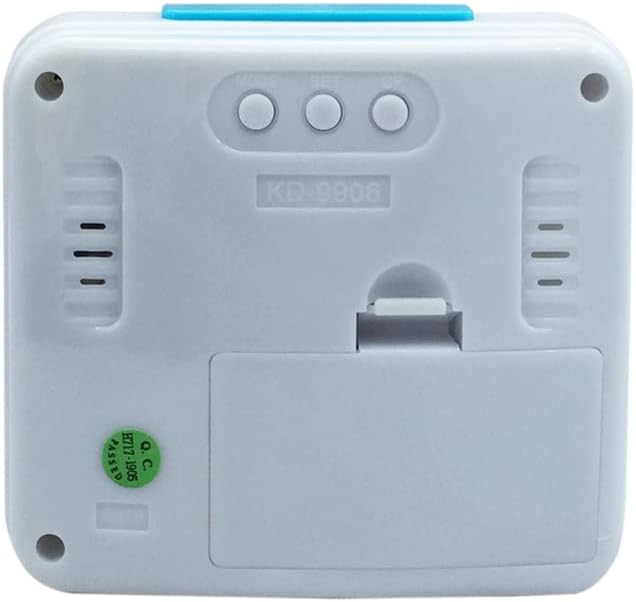 English Talking Alarm Clock with Date, Day and Temperature, for Low Vision or Blind (Blue)