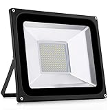 👉【Impermeable IP65 a prueba de agua】: este proyector IP65 es adecuado para lugares interiores y exteriores como auditorios, salas de conferencias, patios, techos, jardines, parques, etc. En resumen, puede brindarle una noche brillante y segura donde sea que esté instalado .