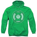 Green Lantern Hand Me Down Unisex Adult Pull-Over Hoodie, Kelly Green, Small