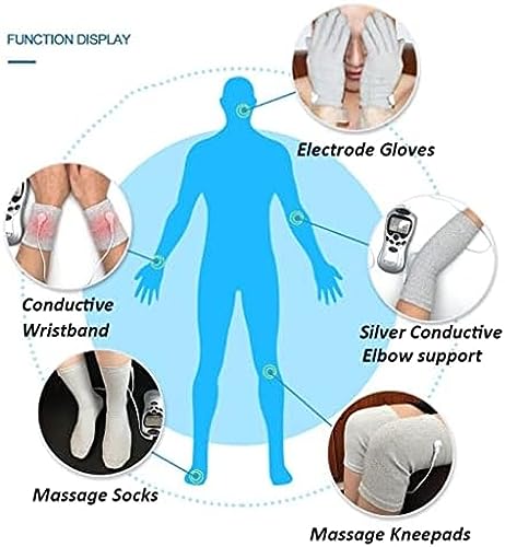 Luvas Condutoras E Joelheiras De Eletrodo E Meias De Massagem E Pulseira De Microcorrente E Manga De