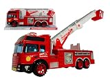 camion pompieri grande da cm 30, pensato per colpire subito grazie a una presenza scenica importante e a un design ispirato ai veri veicoli di emergenza, ideale per chi cerca un camion dei pompieri giocattolo grande, un mezzo dei vigili del fuoco realistico e un veicolo soccorso che faccia sentire il bambino protagonista di tante missioni di salvataggio; la lunghezza di 30 cm rende il gioco più coinvolgente, più visibile e più appagante sia durante l’uso quotidiano sia come idea regalo, con cabina ampia, ruote marcate, cestello superiore e dettagli decorativi a tema fire rescue