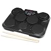 XDrum DD-200 E-Drum Kit (7 anschlagsdynamische Pads, 2 Pedale, 216 Sounds, 45 Preset Drum Kits und 5 User-Kits, Record-Funktion, USB-Ausgang) schwarz