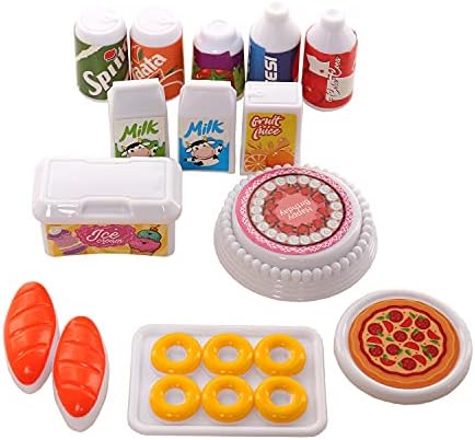 Miunana 43 Doll Food Accessories Set Tableware Kitchenware Kitchen Set For 11.5 Inch Dolls