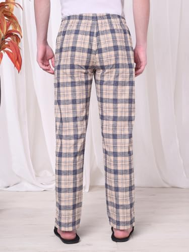 Image of Urban Scottish Men's Lounge Pants 100% Cotton Men's Lounge Night Pant Comfortable Leisure-Wear Lower with an Elastic Waist-Band and Regular Fit Track Pants, Machine Washable Stay at Home