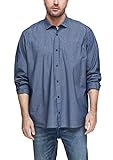 hat Ärmel mit Manschetten s.Oliver Big Size Regular: Hemd aus Chambray Blue XXL