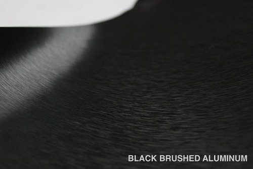 Vvivid® Black Brushed Steel Vinyl Wrap Roll With Air Release Technology (3Ft X 5Ft) #TOP4