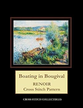 Paperback Boating in Bougival: Renoir Cross Stitch Pattern [Large Print] Book