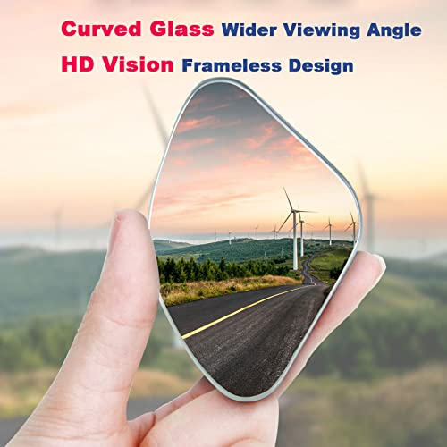 2 Pack Wide Angle Blind Spot Mirrors for Cars and SUVs
