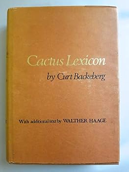 Hardcover Cactus Lexicon: Enumeratio Diagnostica Cactacearum Book