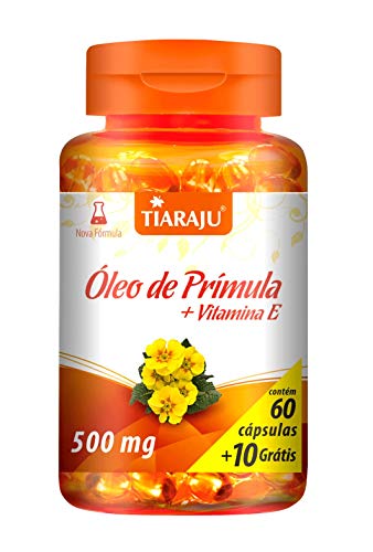 Óleo De Prímula + Vitamina E Tiaraju 60+10 Cápsulas De 500mg
