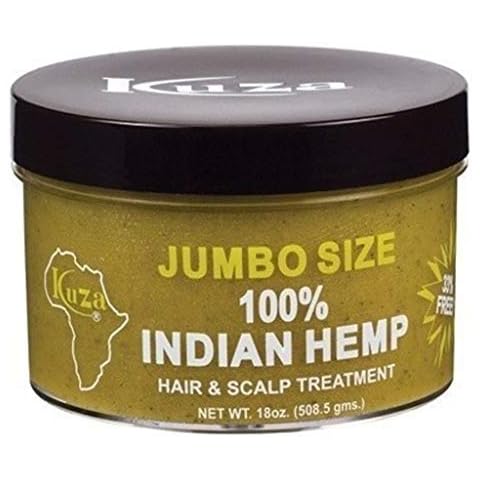 Kuza Indian Hemp Jumbo Hair & Scalp Treatment 18 oz. - Smooth, Soften & Moisturize Cover