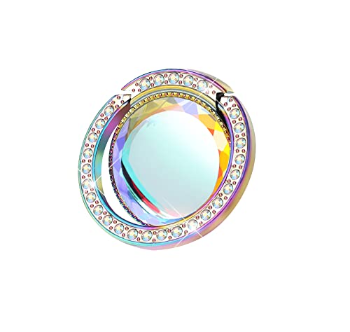 Anneau de téléphone artificiel brillant avec strass pour prise en main