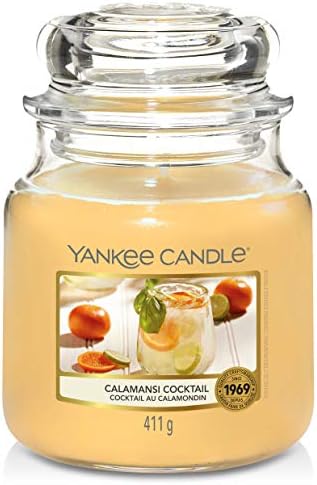 Yankee Candle Duftkerze im Glas (mittelgroß) | Calamansi Cocktail...